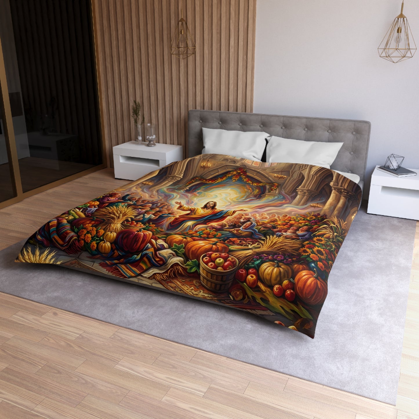 “Bountiful Blessings - A Harvest of Thanksgiving” - Duvet Cover