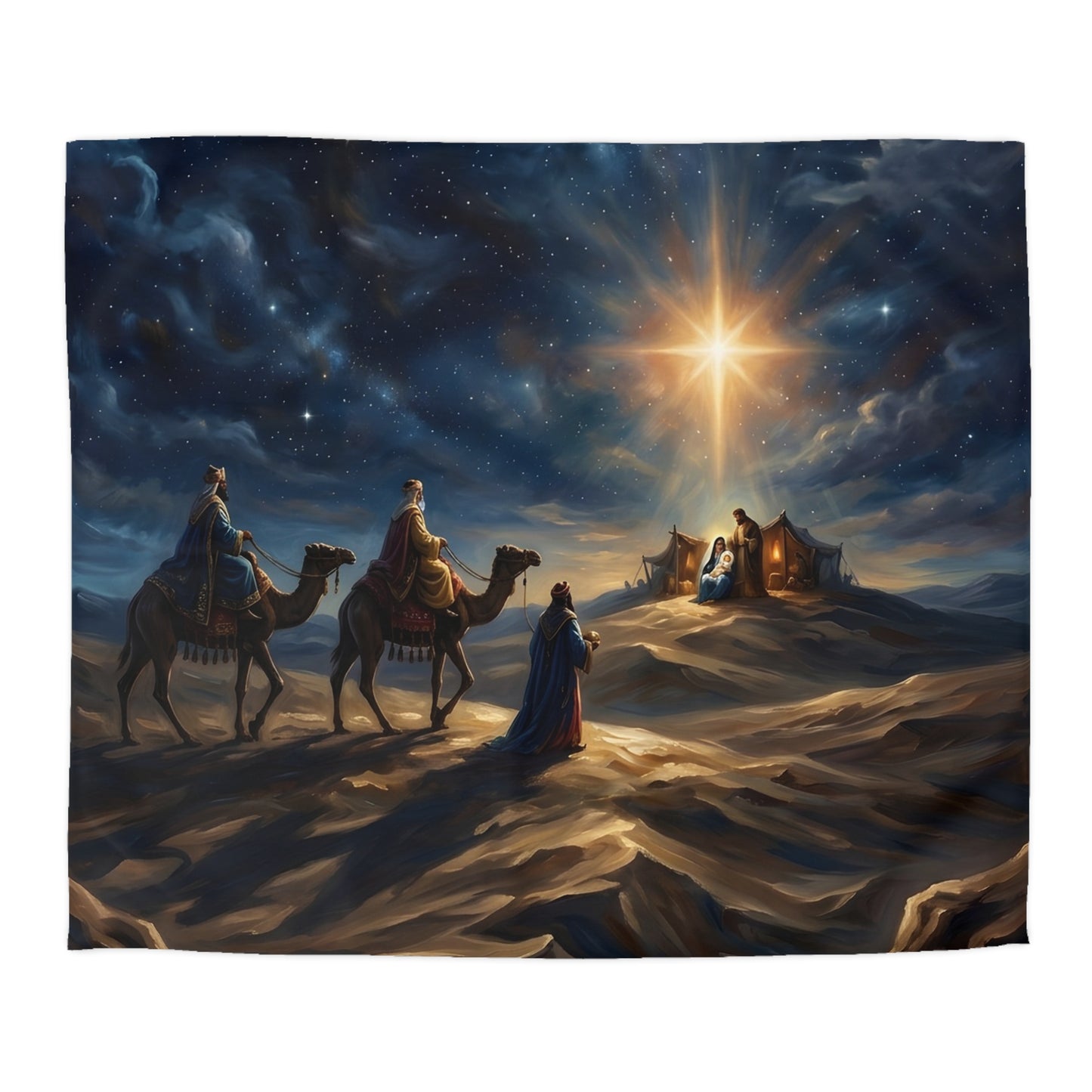 “Journey to the King - Wise Men Seek the Christ Child” - Duvet Cover
