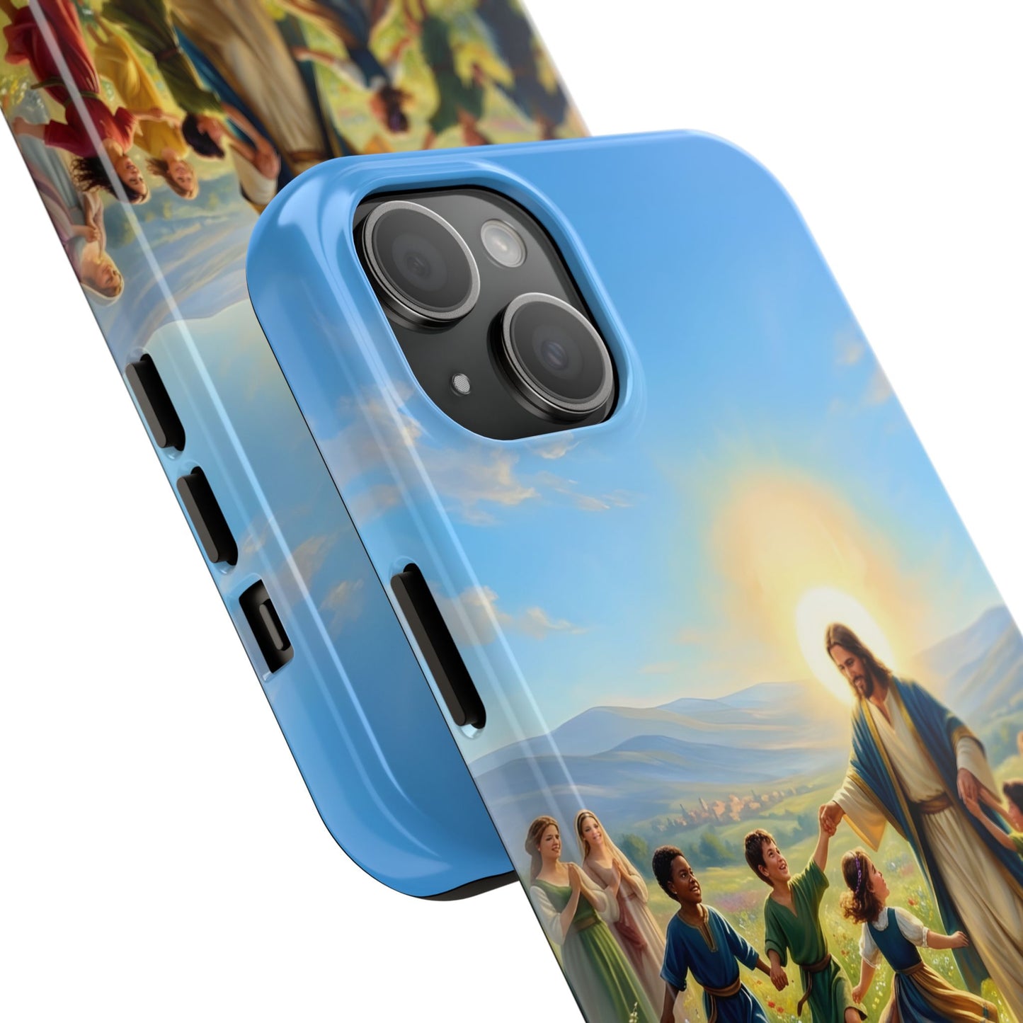 “Joy Overflowing - Children Dancing in the Meadow” - Phone Case
