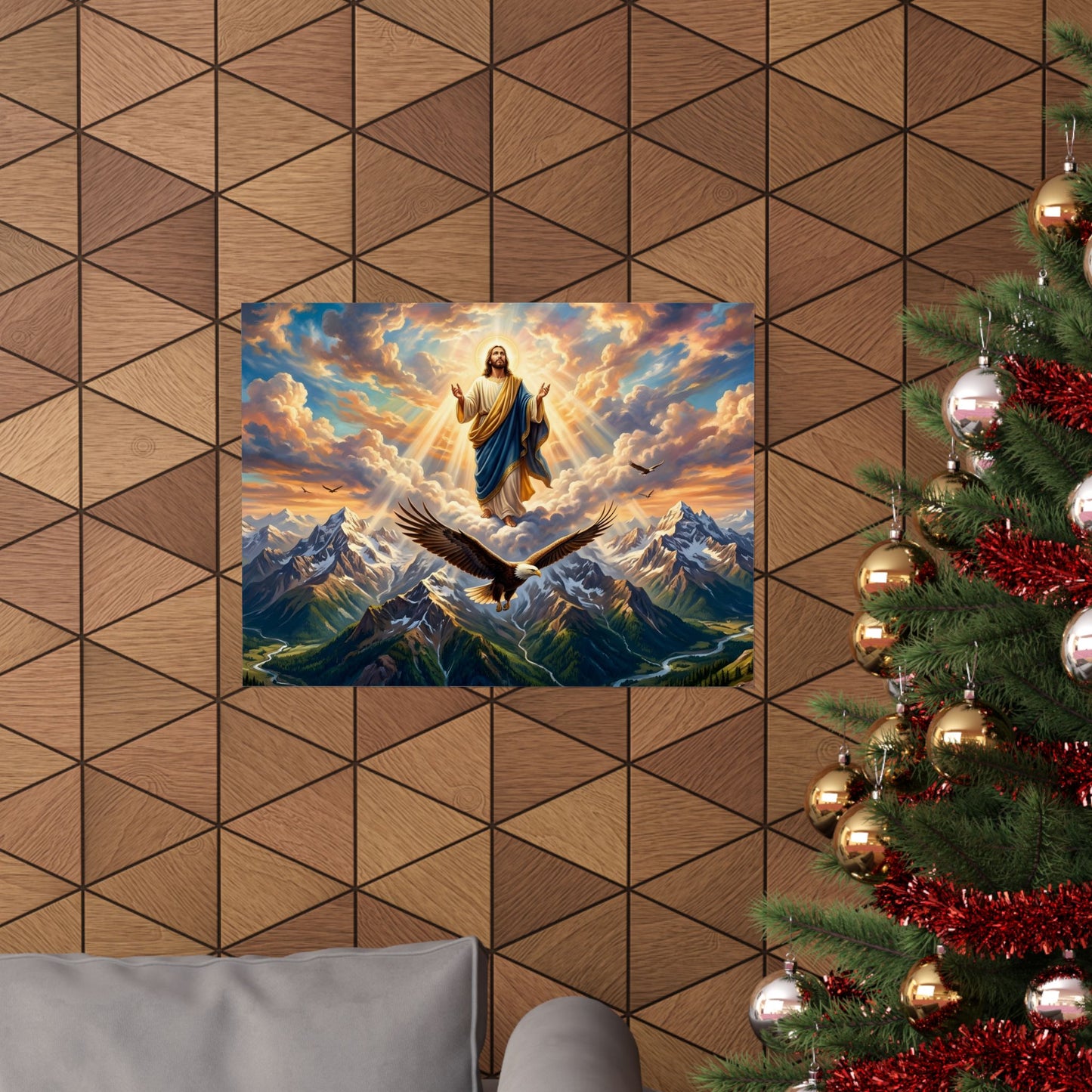“Soaring Like Eagles - Hope in the Lord Over Mountains” - Poster