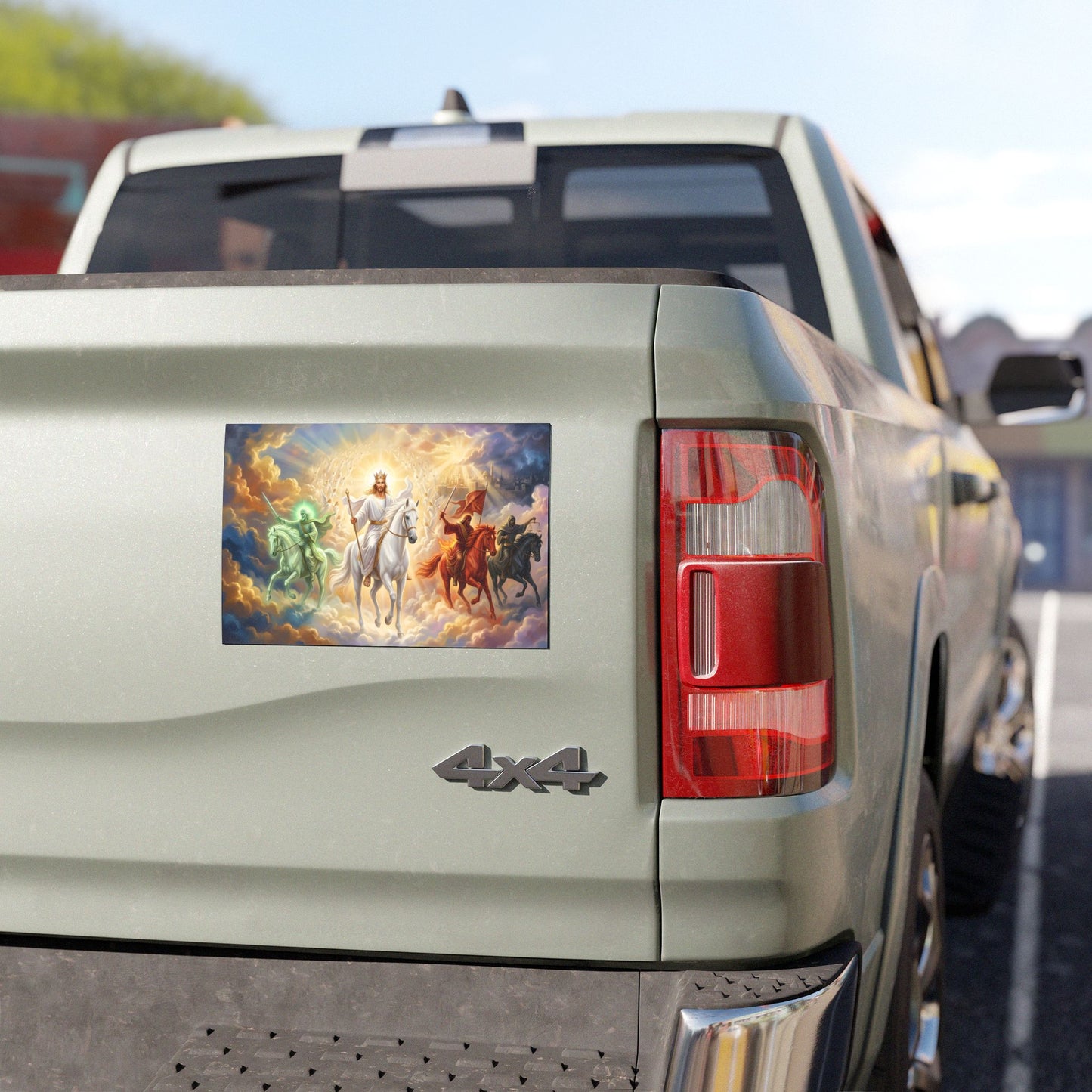 “Behold, A Pale Horse - The Four Horsemen” - Car Magnet